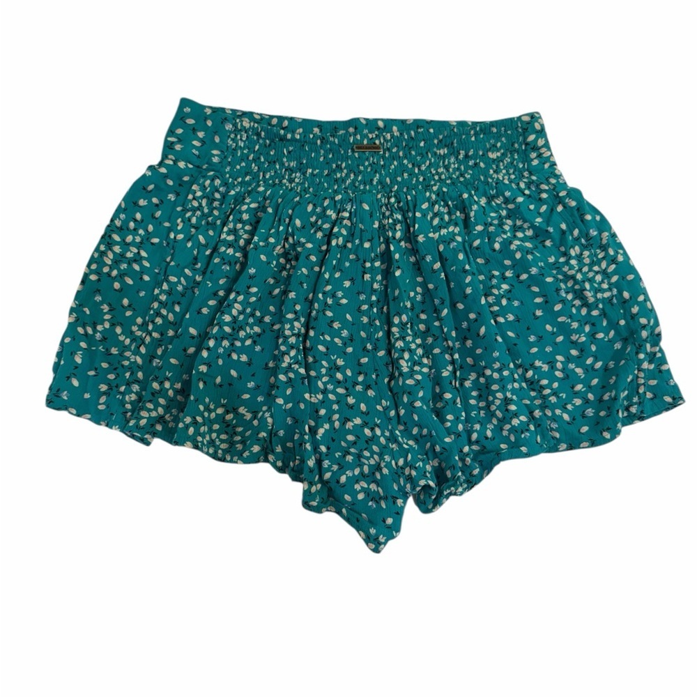 Billabong Teal Turquoise Wave Walk Flowy Shorts Size Medium - Picture 4 of 8